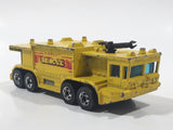 1981 Hot Wheels Workhorses Airport Rescue Yellow Fire Truck Die Cast Toy Car Firefighting Emergency Rescue Vehicle Hong Kong