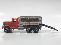 1981 Hot Wheels Peterbilt Tanker Truck California Construction Company Die Cast Toy Car Vehicle