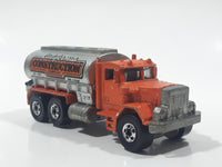 1981 Hot Wheels Peterbilt Tanker Truck California Construction Company Die Cast Toy Car Vehicle