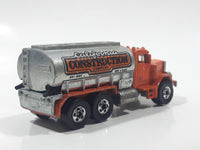 1981 Hot Wheels Peterbilt Tanker Truck California Construction Company Die Cast Toy Car Vehicle