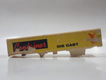 Vintage Yatming Semi Container Trailer White Plastic Toy Car Vehicle with Opening Rear Doors