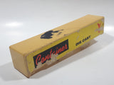 Vintage Yatming Semi Container Trailer White Plastic Toy Car Vehicle with Opening Rear Doors