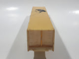 Vintage Yatming Semi Container Trailer White Plastic Toy Car Vehicle with Opening Rear Doors