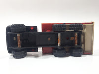Vintage Early 1980s Tonka Crane Boom Truck Red and Beige Pressed Steel Toy Car Vehicle Collectible