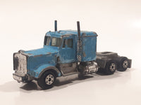 Yatming Kenworth Semi Tractor Truck Blue Die Cast Toy Car Vehicle