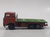 Vintage Playart Flatbed Girder Truck Orange and Green Toy Car Vehicle