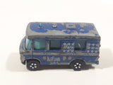 Vintage PlayArt Mercedes Benz Fourgon Van Bus County Police 326 Blue Die Cast Toy Car Vehicle