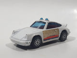 Vintage 1970s Corgi Juniors Porsche Carrera Police White Die Cast Toy Car Vehicle Made in Great Britain