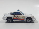 Vintage 1970s Corgi Juniors Porsche Carrera Police White Die Cast Toy Car Vehicle Made in Great Britain