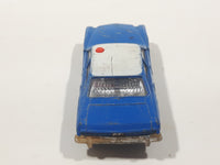 Vintage 1970s Corgi Juniors Buick Regal Police Cops Blue with White Roof Die Cast Toy Car Vehicle Made in Gt. Britain