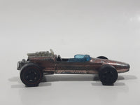 Vintage 1969 Hot Wheels Grand Prix Brabham Bapco F1 Spectraflame Copper Brown Die Cast Toy Car Vehicle Red Lines