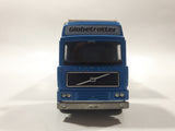 Vintage Majorette Globetrotter Eagle Trucks Semi Tractor Trailer Blue and White 1/60 Scale Die Cast Toy Car Vehicle
