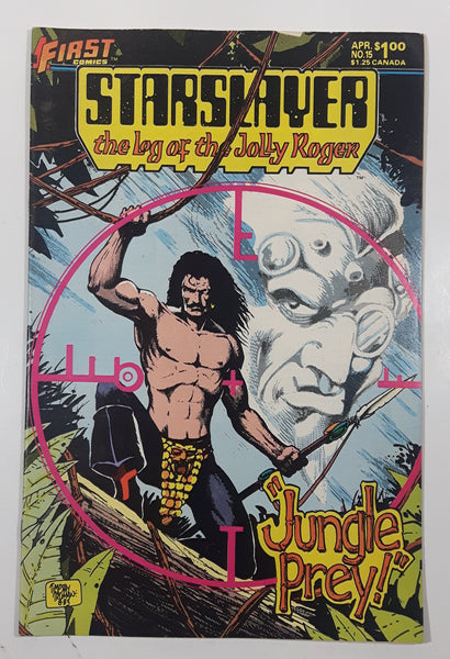 1984 April First Comics Starslayer No. 15 The Leg Of The Jolly Roger "Jungle Prey!" Comic Book