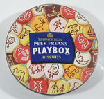 Vintage Peek Frean's Playbox Biscuits Round Tin Metal Container