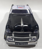 The Silver Crane Company Police Department PD 1290 Black and White Tin Metal Car Shaped Container