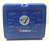 Loblaws Schneiders Toronto Blue Jays MLB Baseball Team Autograph Themed Blue Plastic Lunch Box Container