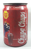 1997 Chupa Chups Cola Mix Cola Lemon Cherry Cola Red 10" Tall Metal Can Shaped Container