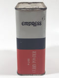 Vintage Empress Spices Pure Curry Powder 4 Oz Net Wt 3 3/4" Tall Tin Metal Container 1/4 Full