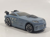 2004 McDonald's Hot Wheels Tooned Mercy Breaker Light Silver Blue Die Cast Toy Car Vehicle