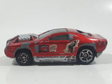 2005 McDonald's Hot Wheels AcceleRacers Series Hollowback Dark Orange Red Die Cast Toy Car Vehicle