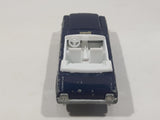 1998 Hot Wheels '65 Ford Mustang Convertible Dark Blue Metalflake Die Cast Toy Car Vehicle with Opening Hood