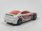 2004 Hot Wheels Track Aces Hyundai Tiburon White Die Cast Toy Car Vehicle