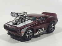 2004 Hot Wheels First Editions Tooned '69 Camaro Maroon Die Cast Toy Car Vehicle