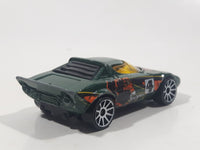 2004 Hot Wheels Tiki Torchers Lancia Stratos #4 Green Die Cast Toy Car Vehicle