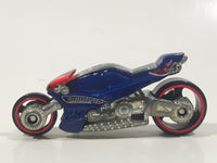 2008 Hot Wheels Canyon Carver BlueMotorcycle Motorbike Die Cast Toy Car Vehicle