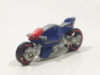 2008 Hot Wheels Canyon Carver BlueMotorcycle Motorbike Die Cast Toy Car Vehicle