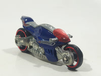 2008 Hot Wheels Canyon Carver BlueMotorcycle Motorbike Die Cast Toy Car Vehicle