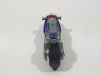 2008 Hot Wheels Canyon Carver BlueMotorcycle Motorbike Die Cast Toy Car Vehicle