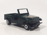 Vintage 1980s Yatming No. 1608 Jeep CJ7 Dark Green Die Cast Toy Car Vehicle