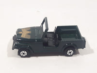 Vintage 1980s Yatming No. 1608 Jeep CJ7 Dark Green Die Cast Toy Car Vehicle