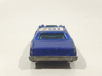 1985 Hot Wheels Sheriff Patrol Metalflake Blue Die Cast Toy Cop Police Car Vehicle