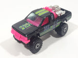 1991 Hot Wheels Nissan Hardbody Truck Black Die Cast Toy Car Vehicle