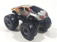 2004 Hot Wheels Monster Jam Series 2 Maximum Destruction Monster Truck Silver 1/64 Scale Die Cast Toy Car Vehicle