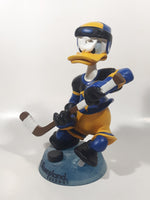 Disney Disneyland Resort Donald Duck Ice Hockey Player Bobble Head 7 1/2" Tall Resin Sculpture