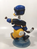 Disney Disneyland Resort Donald Duck Ice Hockey Player Bobble Head 7 1/2" Tall Resin Sculpture