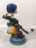 Disney Disneyland Resort Donald Duck Ice Hockey Player Bobble Head 7 1/2" Tall Resin Sculpture