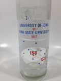 Vintage 1977 Pepsi Cola Commemorative University Of Iowa vs Iowa State University 16 FL OZ (1 Pint) 11" Tall Glass Soda Pop Bottle