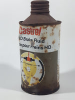 Vintage Hard To Find Castrol HD Brake Fluid 12 Oz 5 5/8" Tall Metal Can