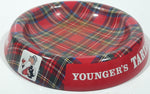 Vintage Younger's Tartan Special Beer Plaid 5 7/8" Metal Ash Tray