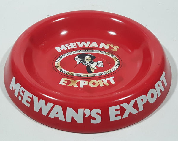 Vintage McEwan's Export Beer Red 5 7/8" Metal Ash Tray