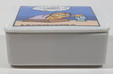 Vintage 1981 Enesco United Features Syndicate Garfield I Love To Wake Up Early Porcelain Trinket Box