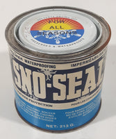 Vintage Atsko Sno-Seal All Season Leather Protection Metal Can FULL