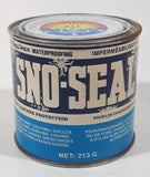 Vintage Atsko Sno-Seal All Season Leather Protection Metal Can FULL