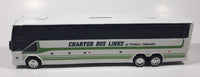 Charter Bus Lines of British Columbia Prevost Coach Bus White Plastic Toy Coin Bank