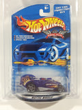 2001 Hot Wheels Final Run Skullrider Purple Die Cast Toy Car Vehicle New In Package and Card Case