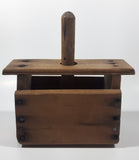 Primitive Antique Wood Butter Press Block